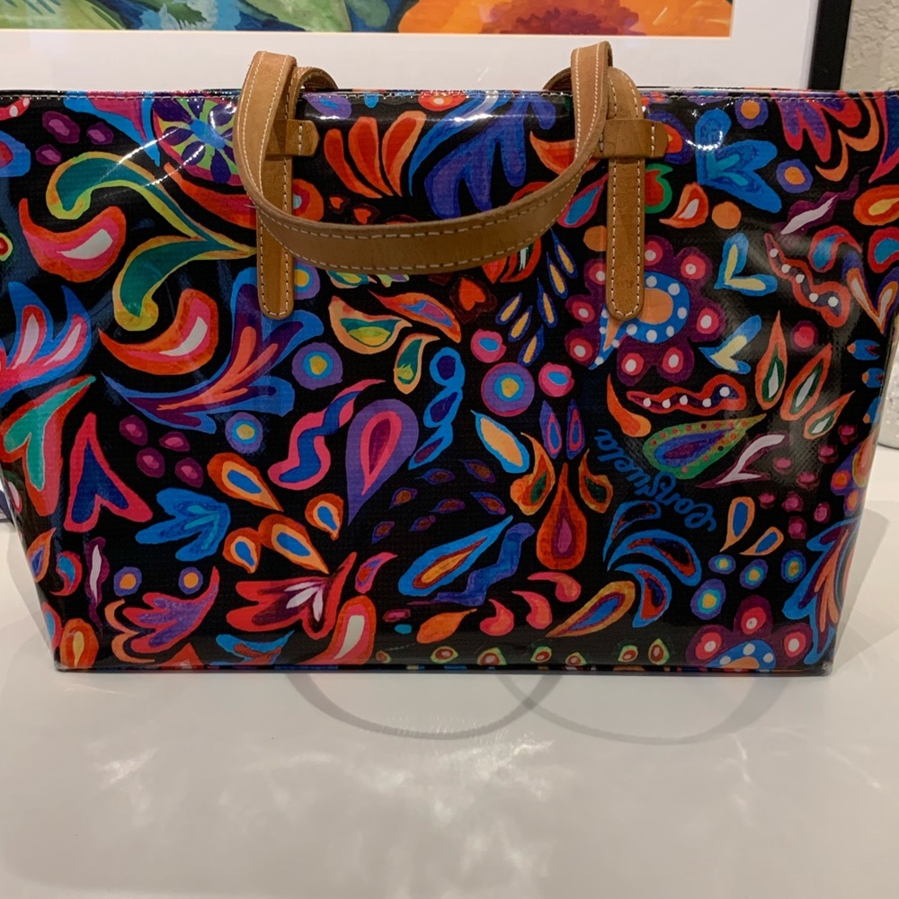 Consuela Black and Brown Artistic Tote Bag